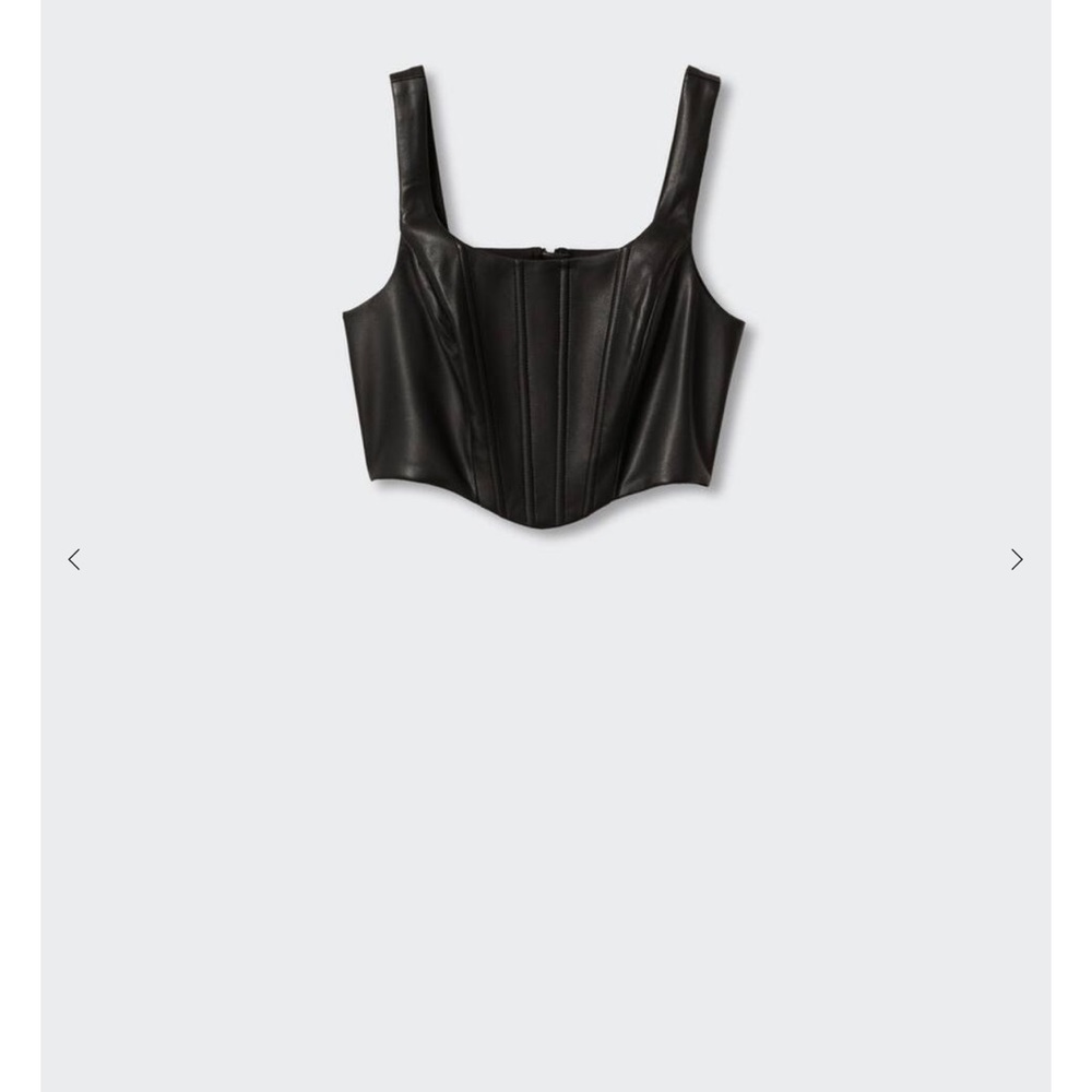 Mango | Women's Corset style top | Black | Medium | NWT - Picture 7 of 12